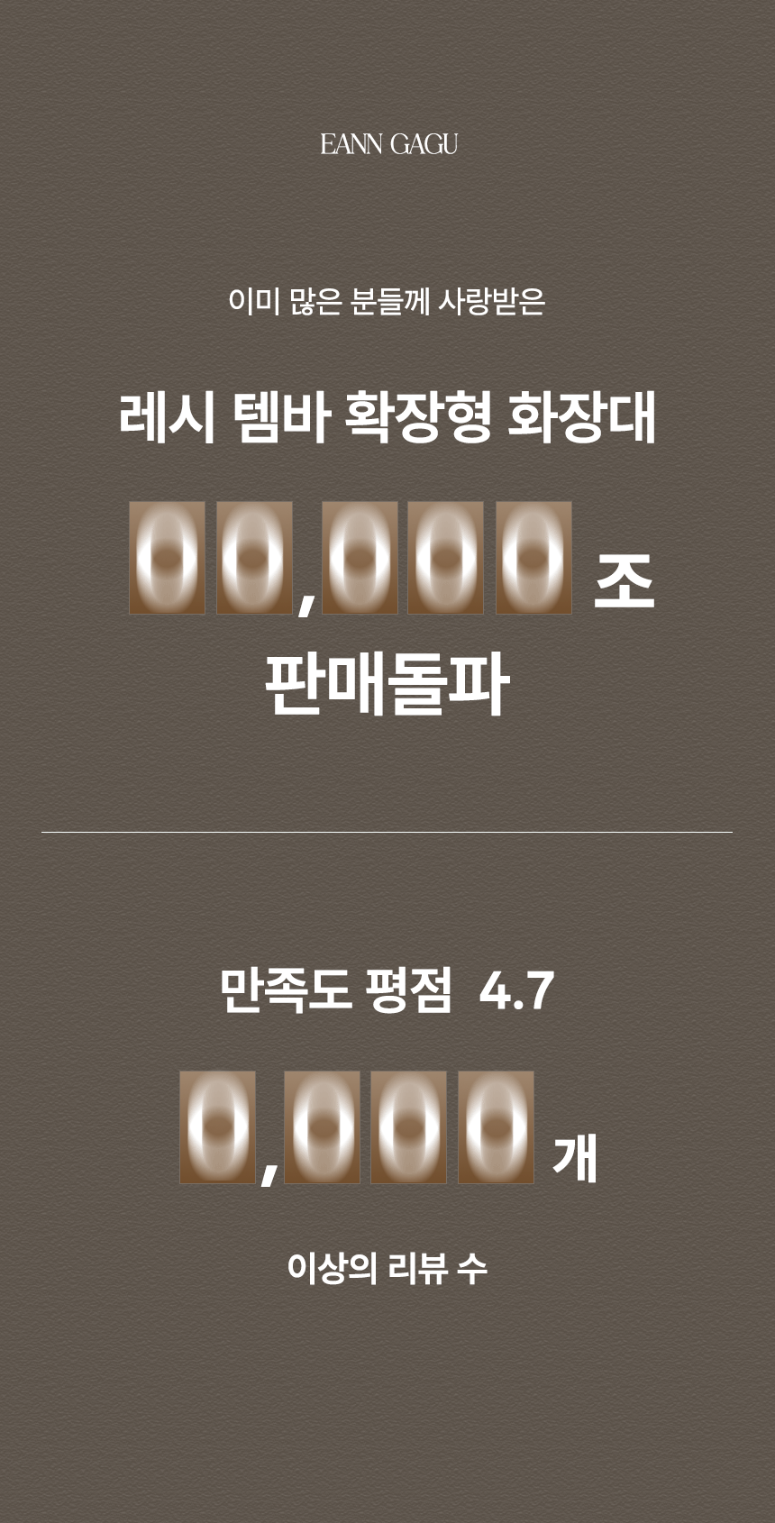 레시 화이트 템바보드 수납 서랍 확장형 화장대 상세 이미지 3
